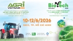 AGRI VIETNAM 2026 & BIOTECH VIETNAM 2026 - Tái cấu trúc ngành nông nghiệp theo hướng Xanh – Thông minh – Bền vững.