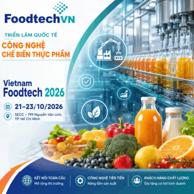Thiết Kế Gian Hàng Triển lãm VietNam Foodtech 2026 - Xu Hướng Bền Vững Chuyển Đổi Số.