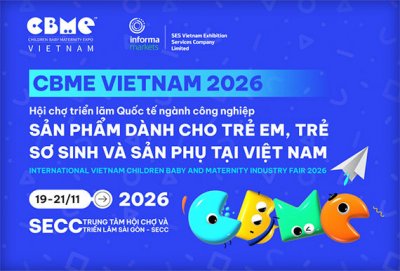 CBME VIETNAM 2026 - Công Nghiệp Sản Phẩm Chăm Sóc Mẹ & Bé.