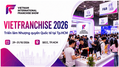 VIETFRANCHISE 2026 - Triển Lãm Quốc Tế Nhượng Quyền & Công Nghệ Bán Lẻ.