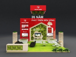 Thiết Kế Gian Hàng Triển Lãm Vietbuild 2018 _ Nam Long 26 Năm