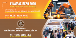 VINAMAC EXPO và HMET EXPO Hà Nội - Trung Tâm Hội Tụ Công Nghiệp – Cơ Khí – Tự Động Hóa 2026