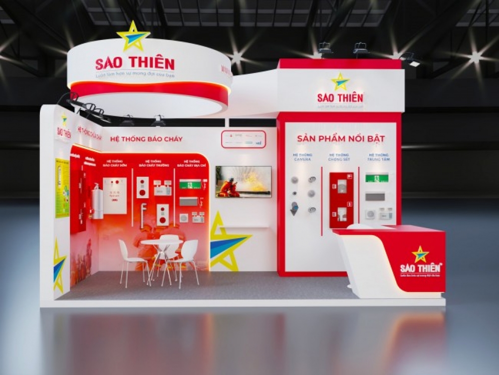 contractor booth exhibition vietnam