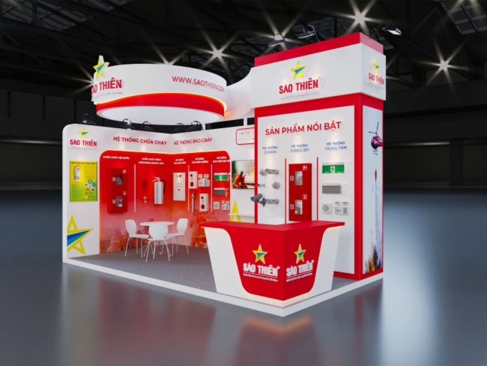 contractor booth exhibition vietnam