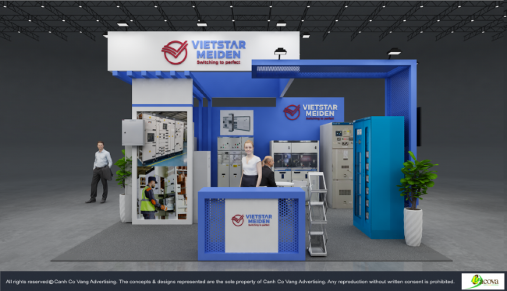 thiet ke gian hang VMC trienlam vietbuild 2025 01 Designs booth 2025