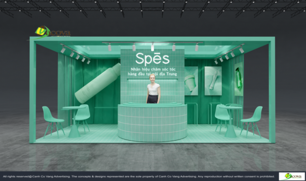 0210-canh-co-vang-tu-lieu-thiet-ke-gian-hang-lucky-viet-beauty-2024 Designs booth 2025