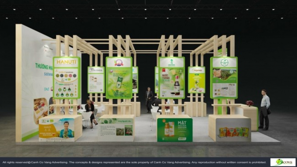 canh-co-vang-thiet-ke-gian-hang-AFT-hiep-hoi-thuc-pham-minh-bach 03 Designs Booth 2023