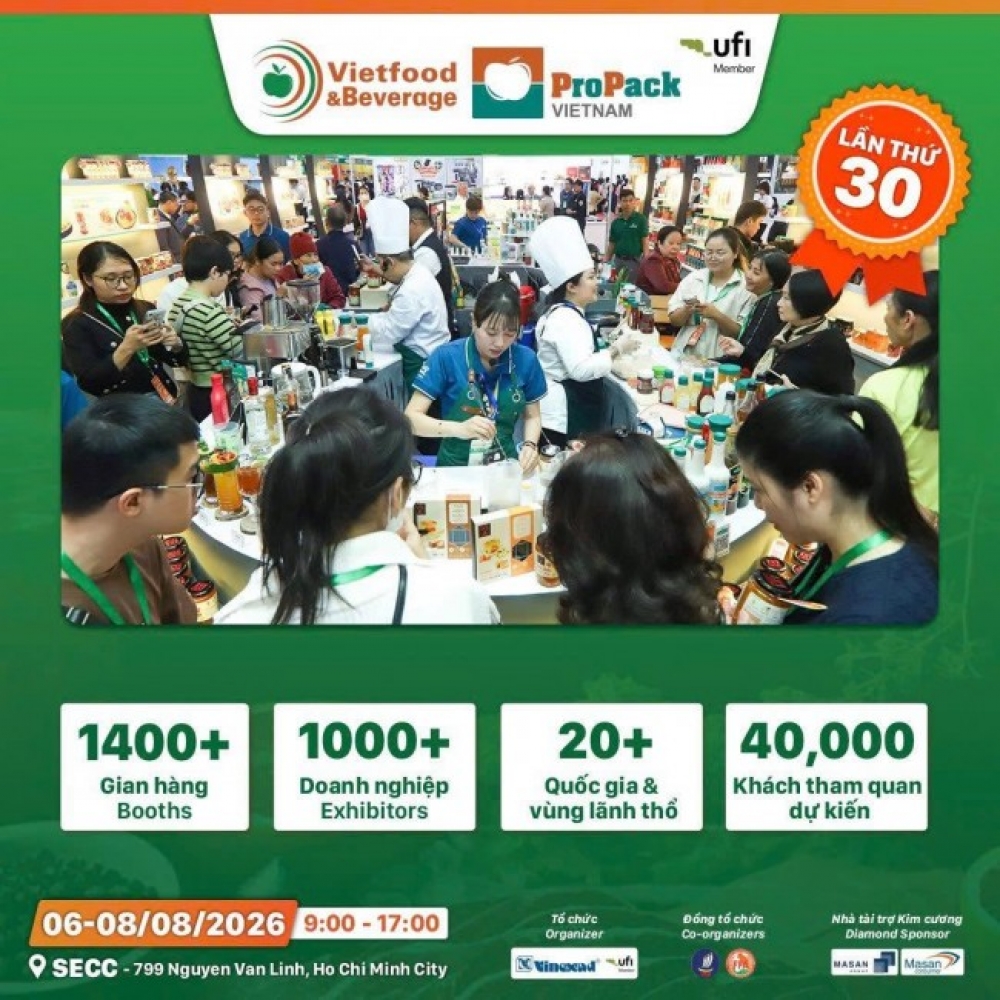 canh-co-vang-banner-su-kien-trien-lam-VIETFOOD & BEVERAGE & PROPACK HCM 2026 03 contractor booth exhibition vietnam